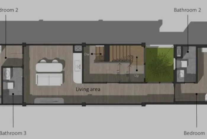 Apartment 2 Bed & 2 Bath Suite, 2nd Floor